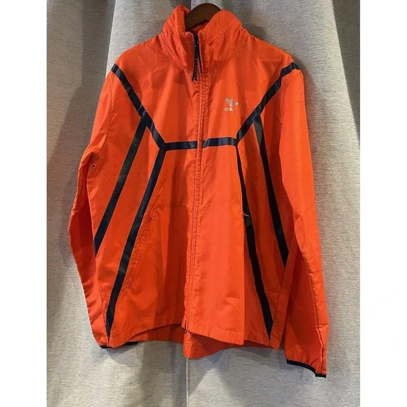 Adidas Originals ZX Orange Waterproof Lightweight Windbreaker Size